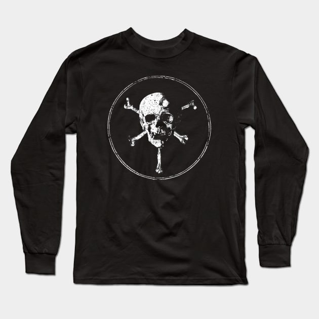 Skull & Crossbones Long Sleeve T-Shirt by BarrySullivan